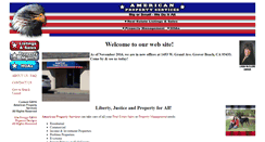 Desktop Screenshot of americanpropertyservices.com