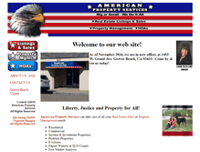 Tablet Screenshot of americanpropertyservices.com